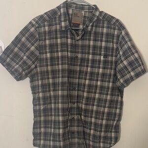 5.11 Tactical Men's Black and Gray Checkered Shirt